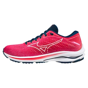 Dames hardloopschoenen Mizuno  Wave Rider Wave Rider 25 / Phlox Pink / White / Gibraltor Sea  UK 5