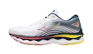 Dames hardloopschoenen Mizuno  Wave Sky 6 White/Hibiscus/Buttercup  UK 4