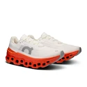 Dames hardloopschoenen On Cloudmonster White/Flame