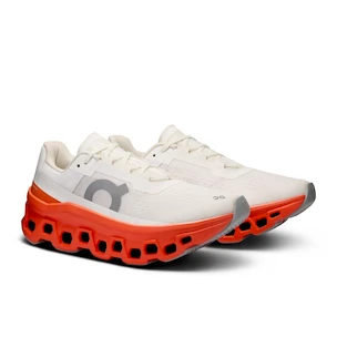 Dames hardloopschoenen On Cloudmonster White/Flame