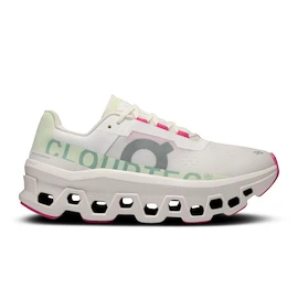 Dames hardloopschoenen On Cloudmonster White/Lima