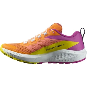 Dames hardloopschoenen Salomon Sense Ride 5 Bird Of Paradise / White / Sulphur Spring