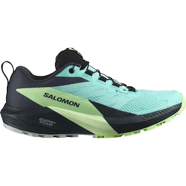 Dames hardloopschoenen Salomon Sense Ride 5 Gtx Blue Radiance / Green Ash / India Ink