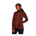 Dames hoodie Icebreaker Merino 260 Quantum IV LS Zip Port/Cedar Wood