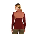 Dames hoodie Icebreaker Merino 400 RealFleece Descender LS Z Cedar Wood/Port/Cb