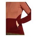 Dames hoodie Icebreaker Merino 400 RealFleece Descender LS Z Cedar Wood/Port/Cb