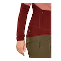 Dames hoodie Icebreaker Merino 400 RealFleece Descender LS Z Cedar Wood/Port/Cb