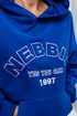 Dames hoodie Nebbia  Branded Oversized Hoodie blue