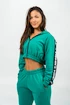 Dames hoodie Nebbia  Cropped Zip-Up Hoodie green