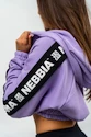 Dames hoodie Nebbia  Cropped Zip-Up Hoodie purple