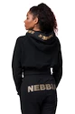 Dames hoodie Nebbia Intense Golden Crop hoodie 824 black