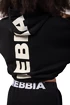 Dames hoodie Nebbia  Loose Fit Crop Hoodie black