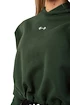 Dames hoodie Nebbia  Loose Fit Crop Hoodie Iconic 421 dark green