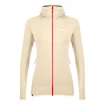 Dames hoodie Salewa  Light Micro PL Oatmeal Melange 34