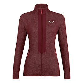 Dames hoodie Salewa Rocca 2 PL W FZ Syrah Melange