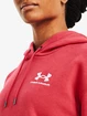 Dames hoodie Under Armour  Essential Fleece Hoodie-RED