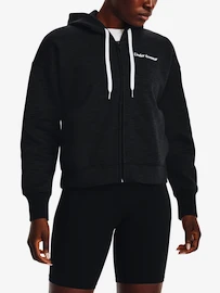 Dames hoodie Under Armour Essential Script FZ-BLK