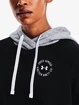 Dames hoodie Under Armour  Rival Fleece CB Hoodie-BLK