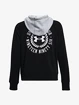 Dames hoodie Under Armour  Rival Fleece CB Hoodie-BLK