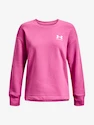 Dames hoodie Under Armour  Rival Fleece Oversize Crew-PNK