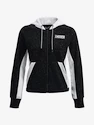 Dames hoodie Under Armour  Rival + FZ Hoodie-BLK