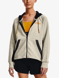 Dames hoodie Under Armour Rival + FZ Hoodie-BRN