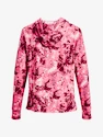 Dames hoodie Under Armour  Rival Terry Print Hoodie-PNK