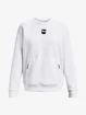 Dames hoodie Under Armour  Summit Knit Oversize Crew-WHT L