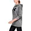 Dames hoodie Under Armour  Synthetic Fleece Chenille Logo PO Hooodie grey