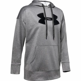 Dames hoodie Under Armour Synthetic Fleece Chenille Logo PO Hooodie grey