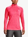 Dames hoodie Under Armour  Tech 1/2 Zip - Twist-PNK