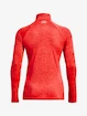 Dames hoodie Under Armour  Tech 1/2 Zip - Twist-RED