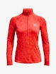 Dames hoodie Under Armour  Tech 1/2 Zip - Twist-RED