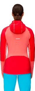 Dames jas Mammut  Eiswand Advanced ML Hooded Jacket Barberry/Azalea M