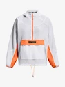 Dames jas Under Armour  Rush Woven Anorak-WHT