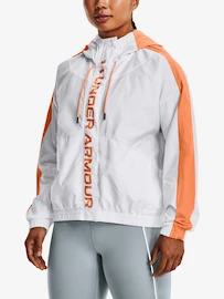 Dames jas Under Armour Rush Woven FZ Jacket-WHT