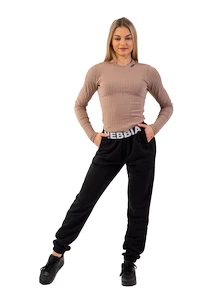 Dames joggingbroek Nebbia  Iconic Mid-Waist Sweatpants 408 black