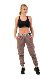 Dames joggingbroek Nebbia Iconic Mid-Waist Sweatpants 408 brown