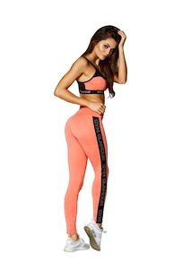 Dames legging Gym Glamour  Legíny vysoký pas oranžové XS