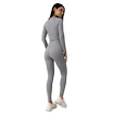 Dames legging GymBeam  FLO Ribbed Leggings Grey