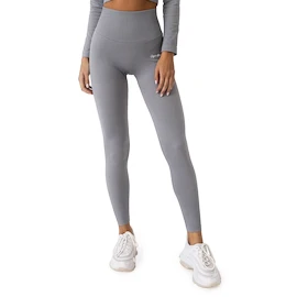 Dames legging GymBeam FLO Ribbed Leggings Grey