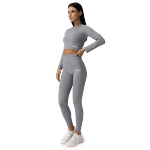 Dames legging GymBeam  FLO Ribbed Leggings Grey XL