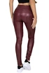 Dames legging Hugz Jeans  Wine Faux Leather Biker High Waist