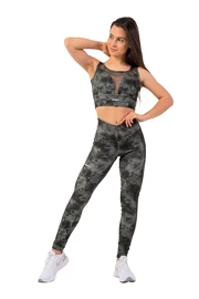 Dames legging Nebbia EKO leggings „Breathe“ mesh 400 camo green