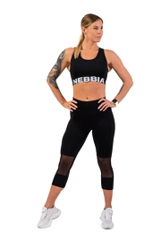 Dames legging Nebbia High-Waist ¾ Length Sporty Leggings 406 black