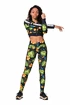 Dames legging Nebbia  High-waist performance leggings 567 jungle green