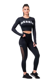 Dames legging Nebbia Mesh leggings high waist black