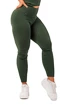 Dames legging Nebbia  Organic Cotton Ribbed High Waist Leggings 405 dark green