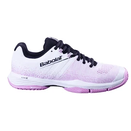 Dames padelschoenen Babolat Sensa Women White/ Lilac