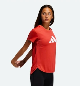 Dames T-shirt adidas  Bos Logo Tee XS, Rood